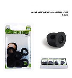 DC CASA GUARNIZIONE GOMMA NERA 2,4CM 12PZDc