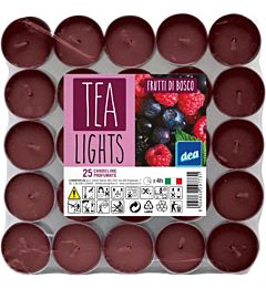 DEA TEA LIGHTS 25PZ FRUTTI DI BOSCODea