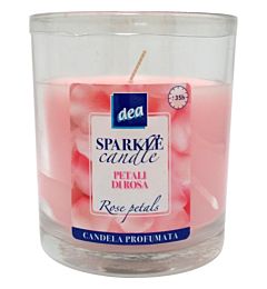 DEA SPARKLE CANDLE IN BICC.- PETALI ROSADea