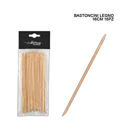 MELISSA BASTONCINI MANICURE LEGNO 16CM 16PZ