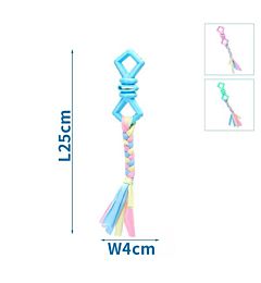 GIOCATTOLO IN TPR E COTONE CON OSSO(L25*W10.6*H4.2