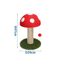 TIRAGRAFFI A FORMA DI FUNGO(ROSSO,L29*W29*H47CM)