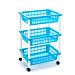 CARRELLO A 3 PIANI BLU CHIAROPlastic Forte