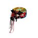 CART. MASCHERA NERA IN PVC C. FIORE E LACETTIAtosa