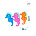 VINYL TOY HIPPOCAMPUS  L22CM*11CM  PINK/BLUE/ORANGNobleza