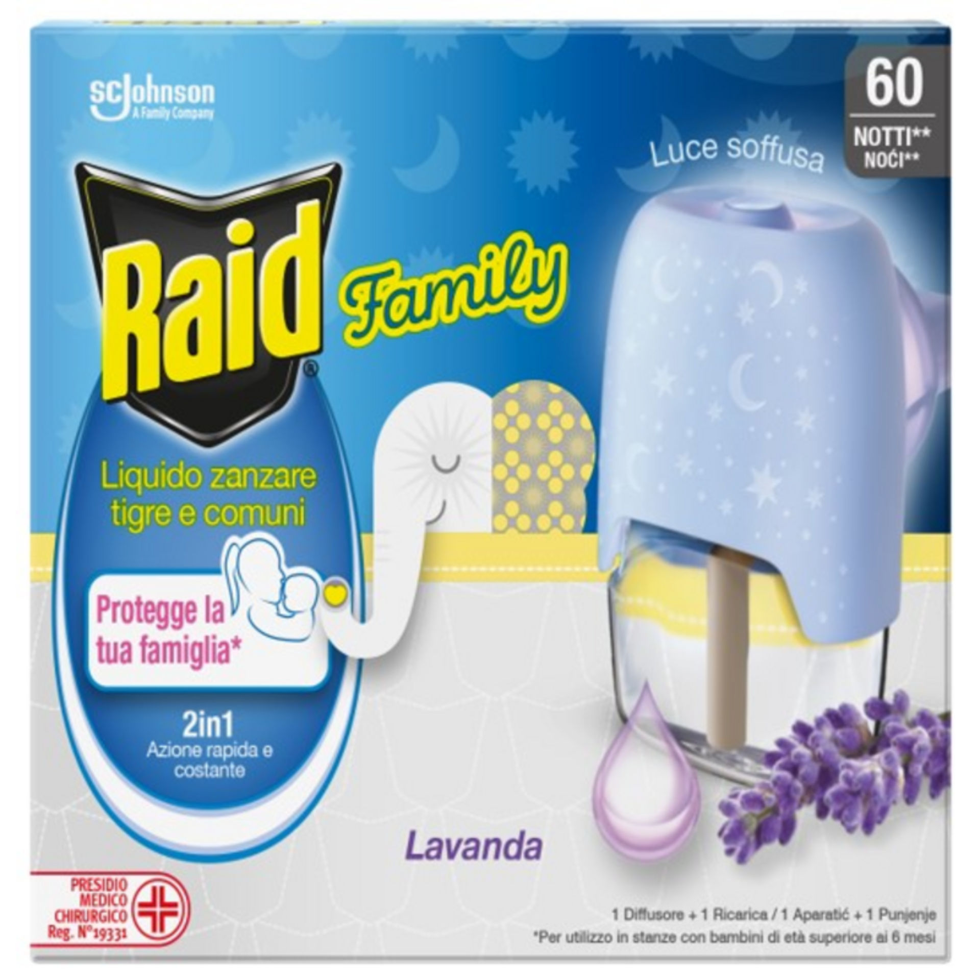 RAID LIQUIDO ELETRONICO FAMILY BASE 60N A.517Raid