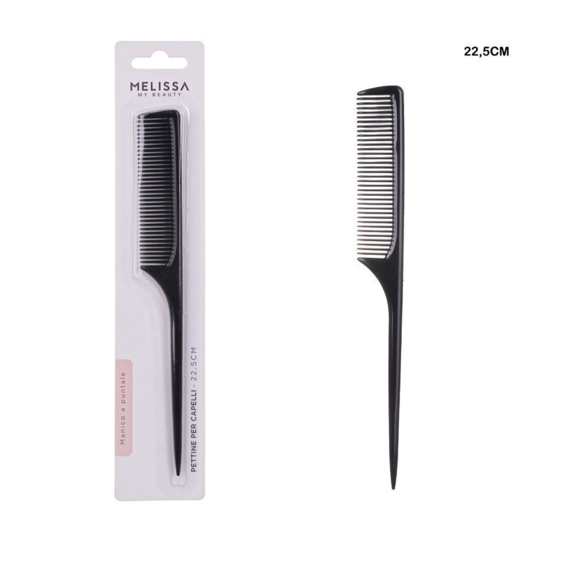 PETTINE CAPELLI 22,5CM NEROMelissa