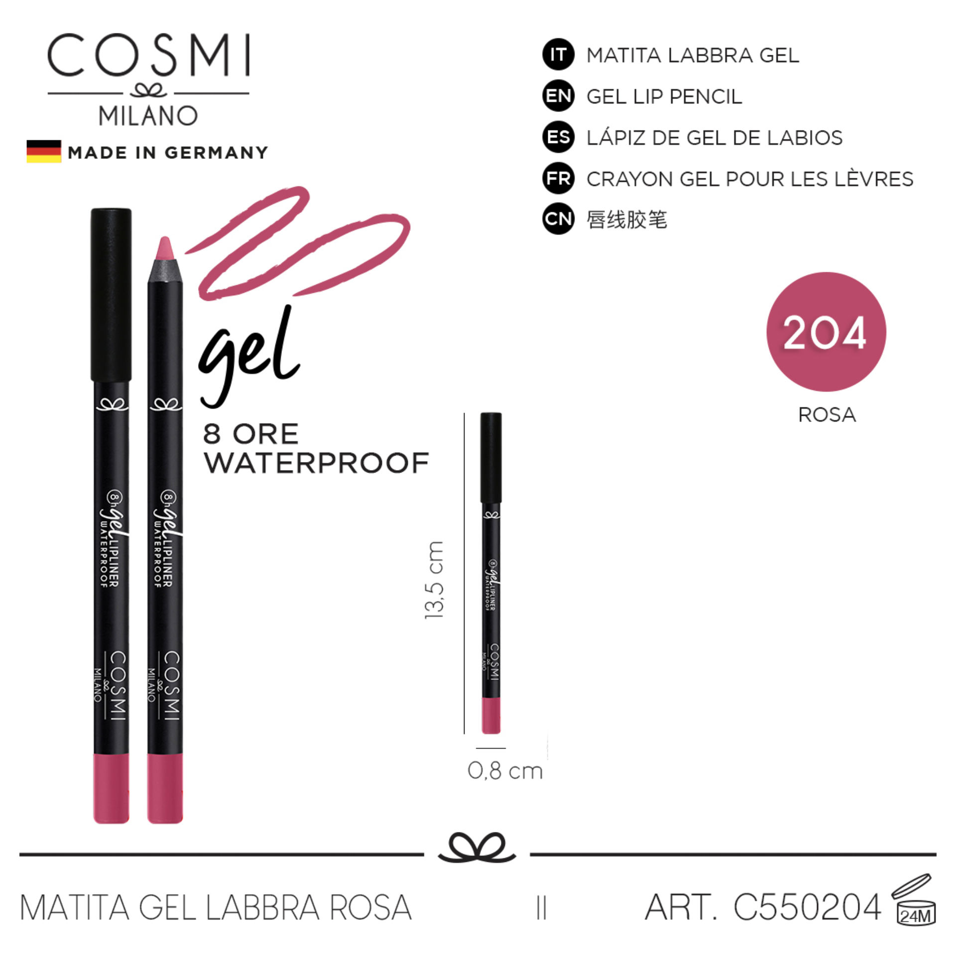 COSMI MATITA GEL LABBRA N.204Cosmi