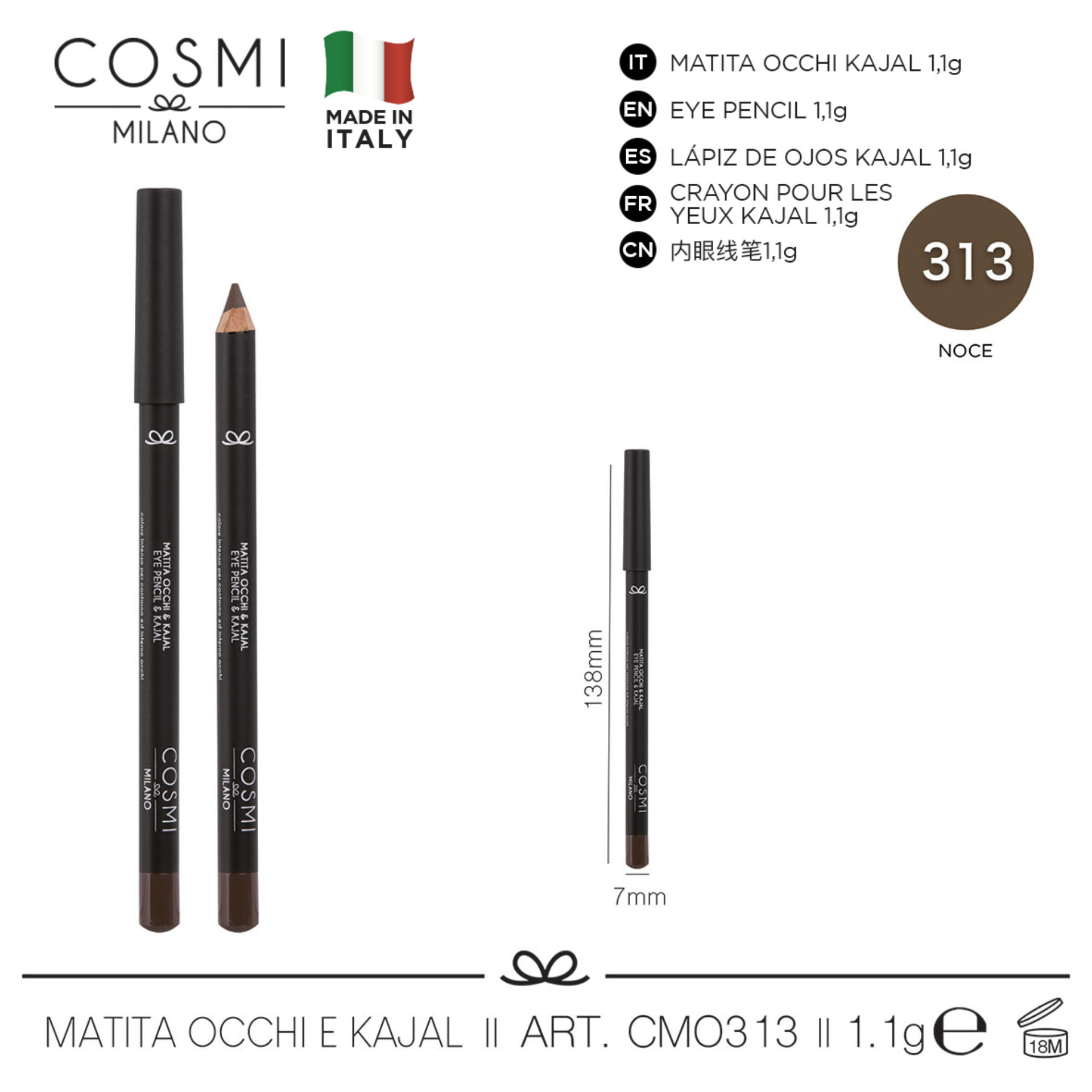 COSMI MATITA OCCHI AND KAJAL N.313Cosmi