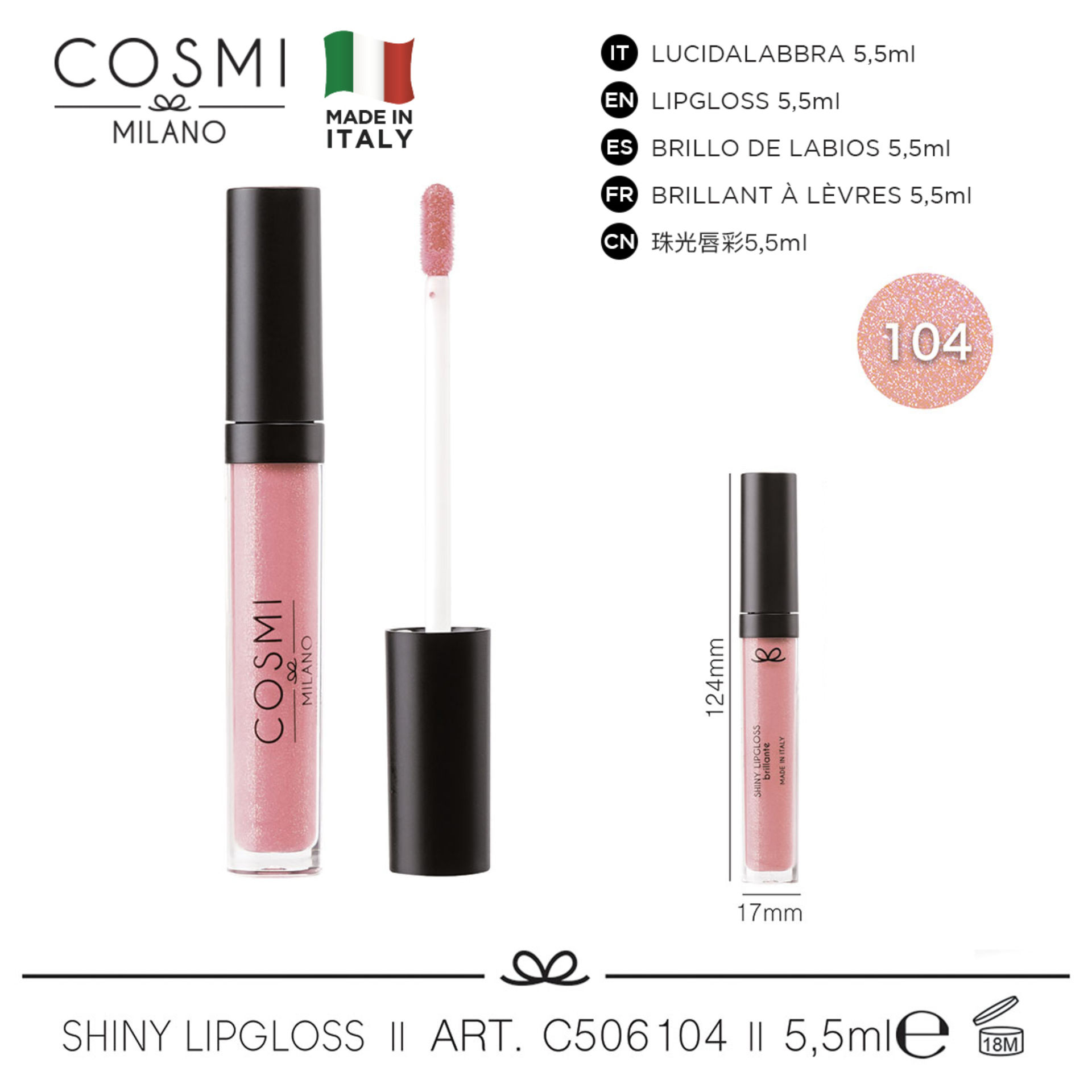 COSMI SHINY LIPGLOSS N.104Cosmi