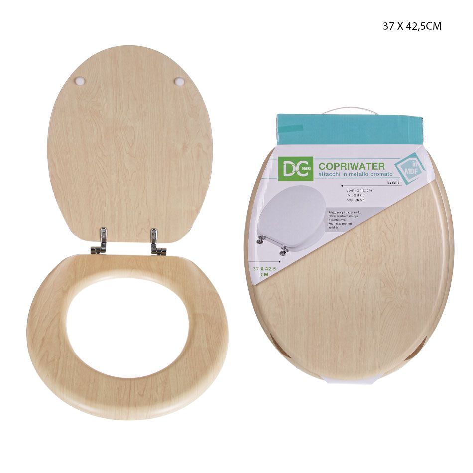 DC CASA COPRI WC MDF E/LEGNO 42.5X37X15CMDc