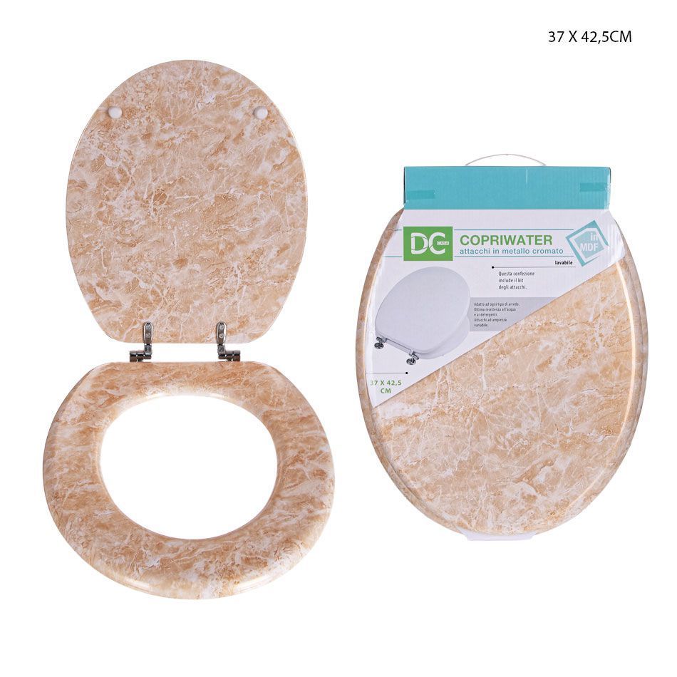 DC CASA COPRI WC MDF E/MARMO 42.5X37X15CMDc