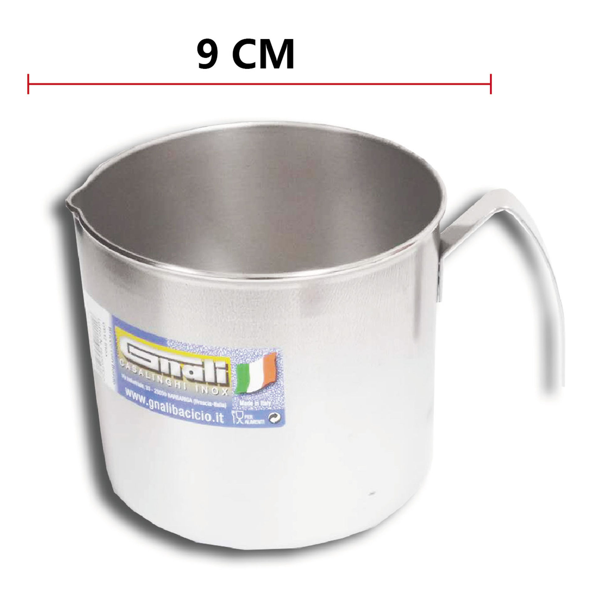 Bricco C/Bordo 9Cm Acciaio Inox vendita online - negozio cinese