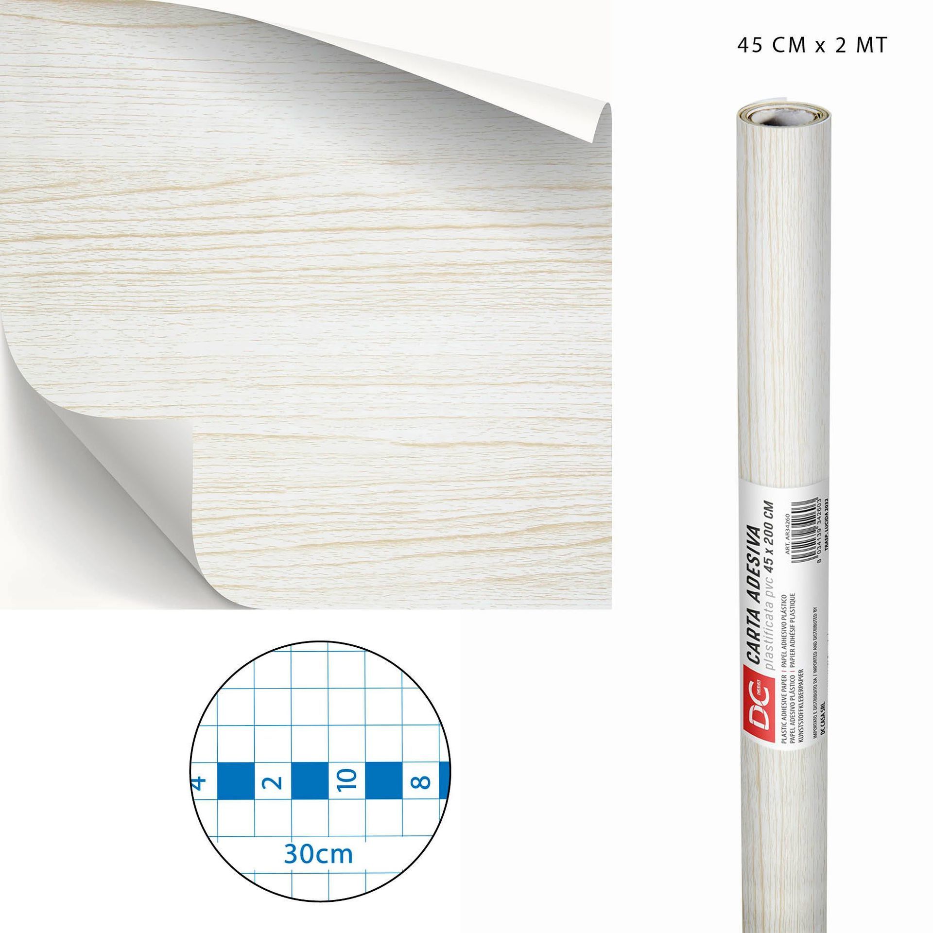 DC CASA CARTA ADES.PVC LEGNO 45CMX2MX0,08MM 5087-1Dc