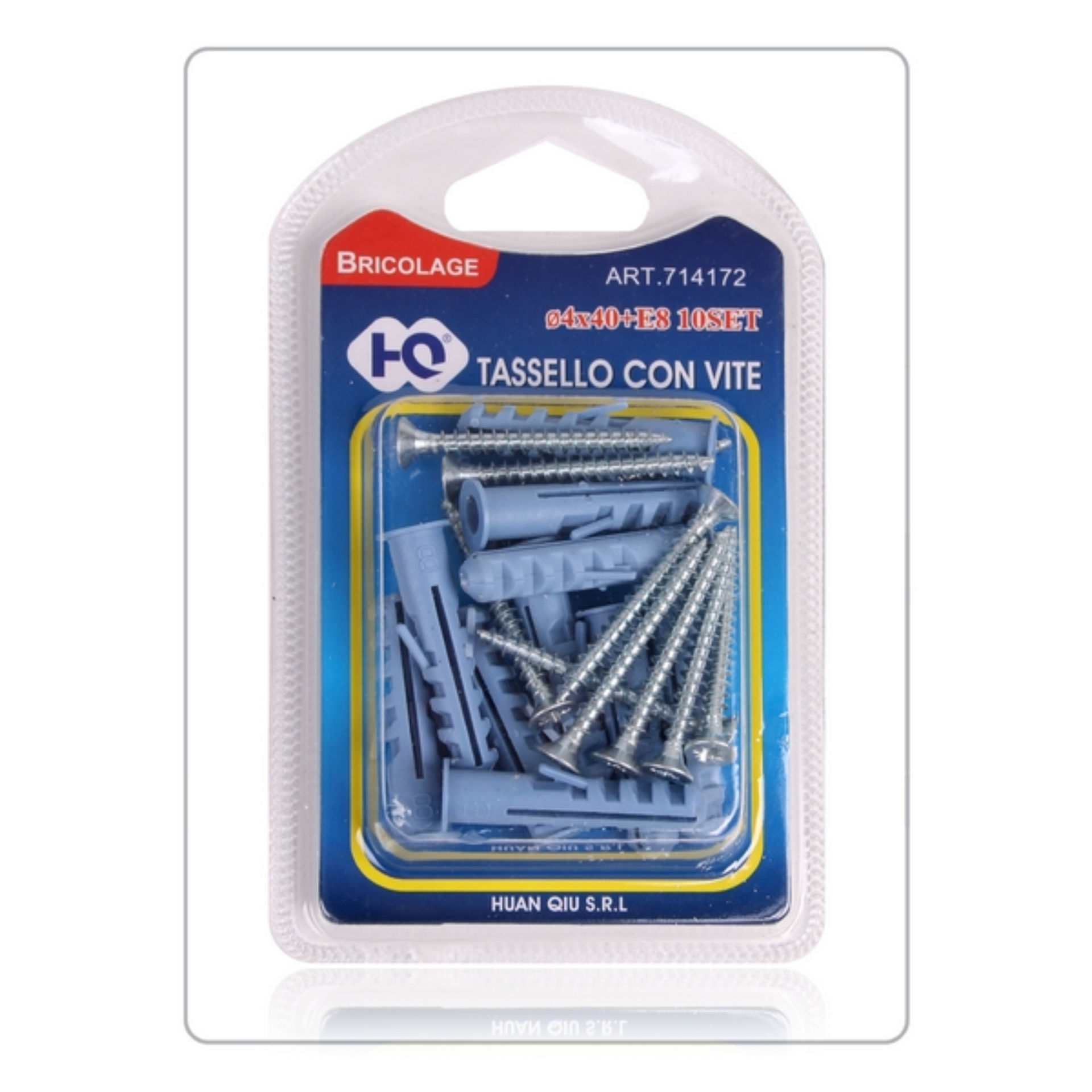 Fischer Ancoraggio a vite e tassello 4 pz Kit di viti e tasselli a muro 40  mm - 557917