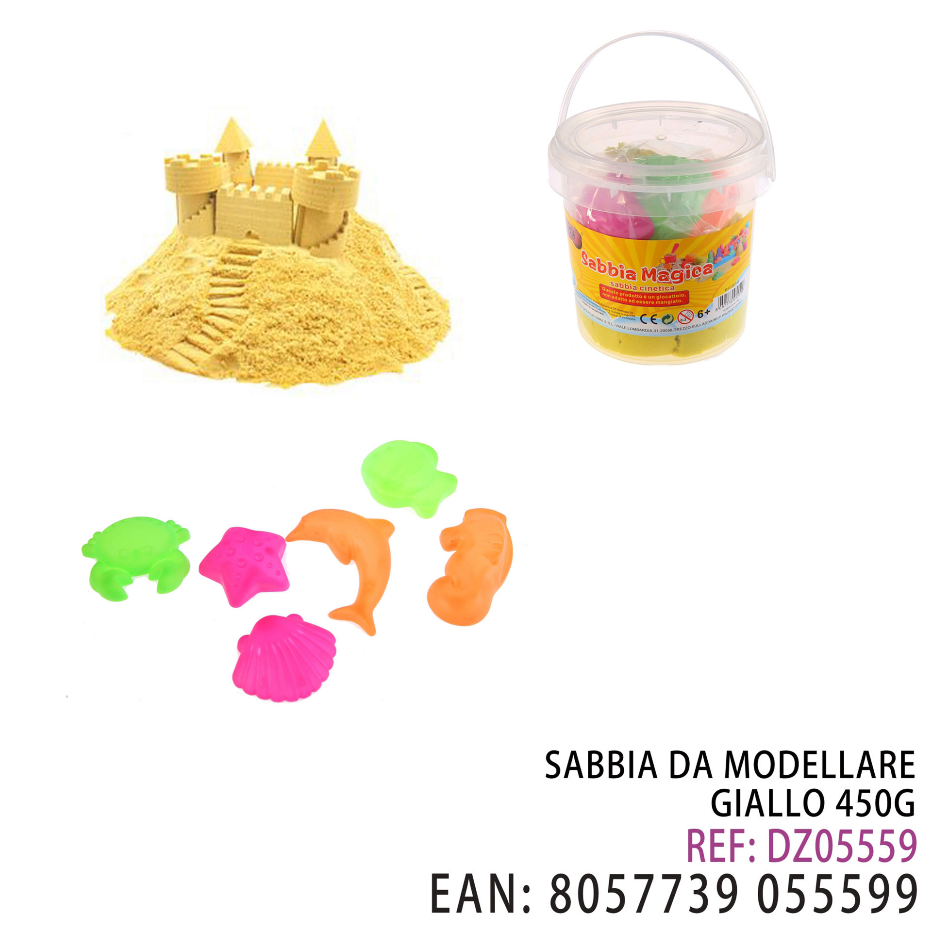 SABBIA DA MODELLARE GIALLO 450GDz