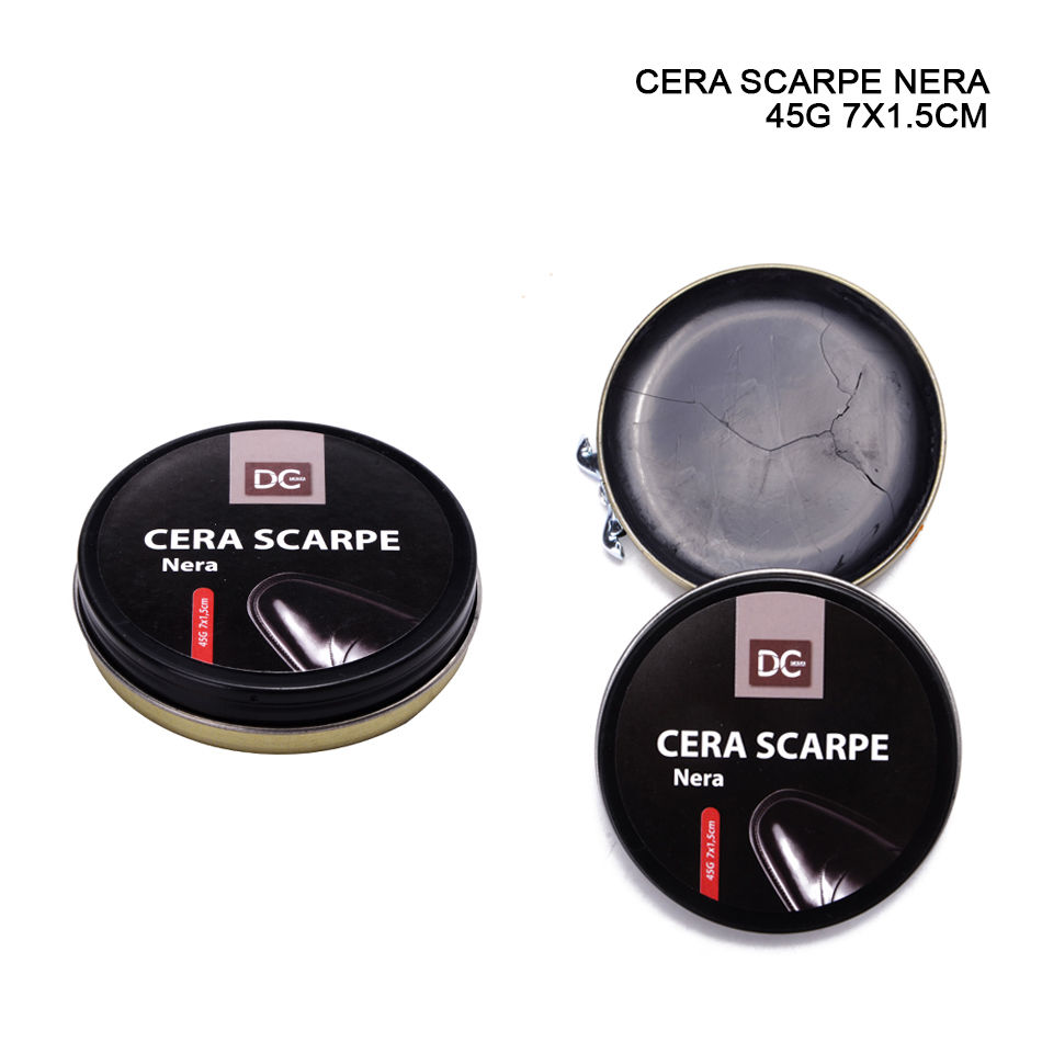 CERA SCARPE NERA 7X1.5CM 45GDc