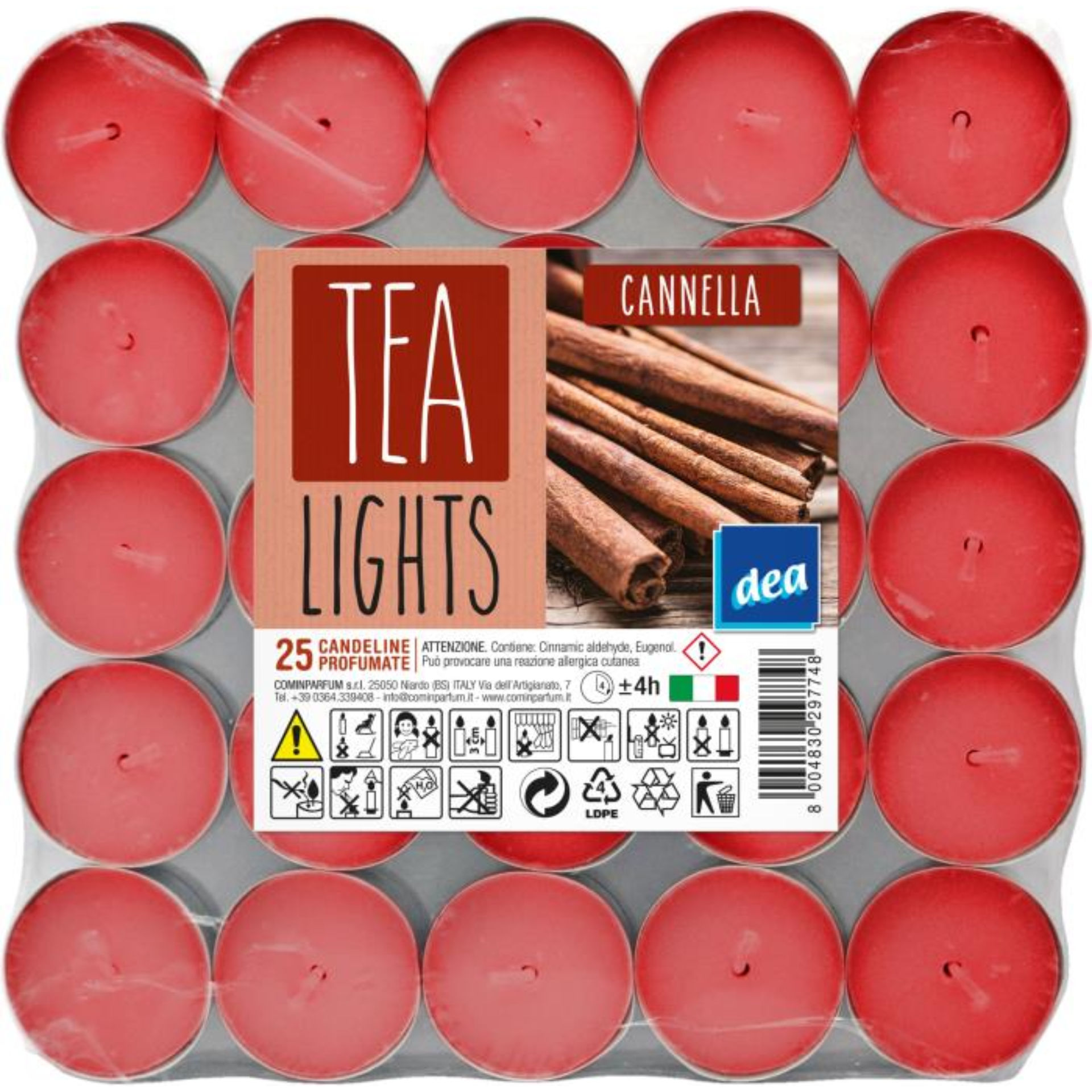 DEA TEA LIGHTS 25PZ CANNELLADea