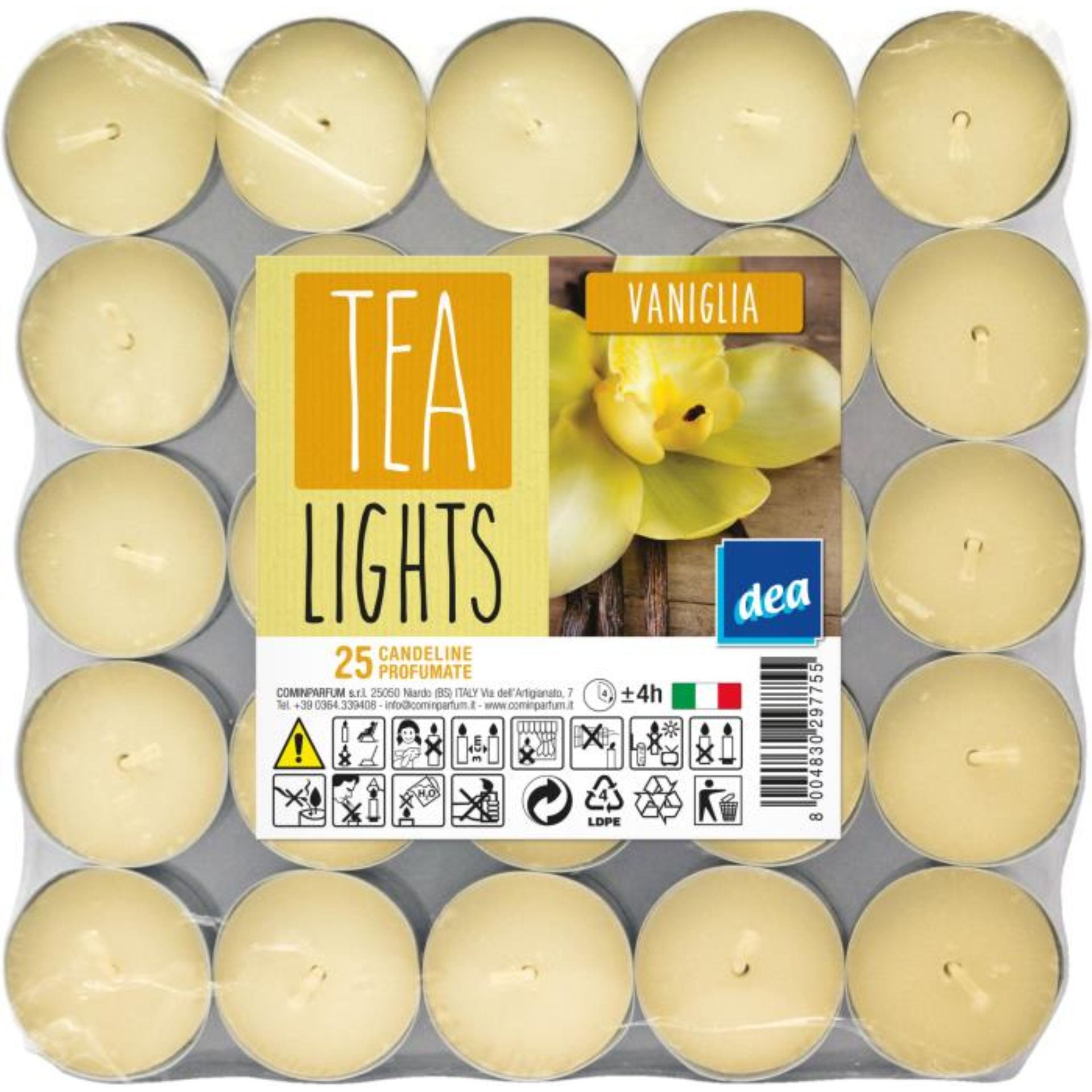 DEA TEA LIGHTS 25PZ VANIGLIADea