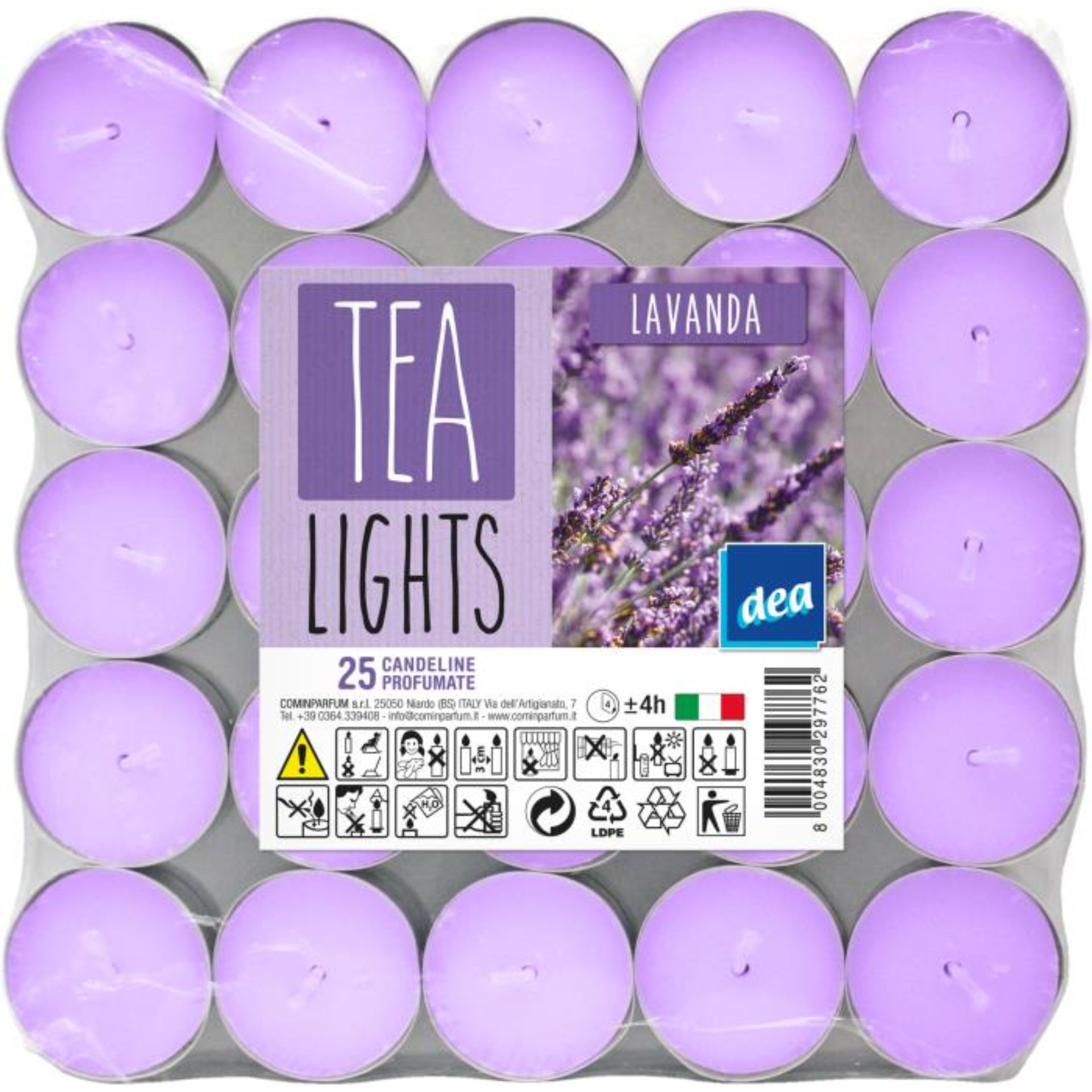 DEA TEA LIGHTS 25PZ LAVANDADea