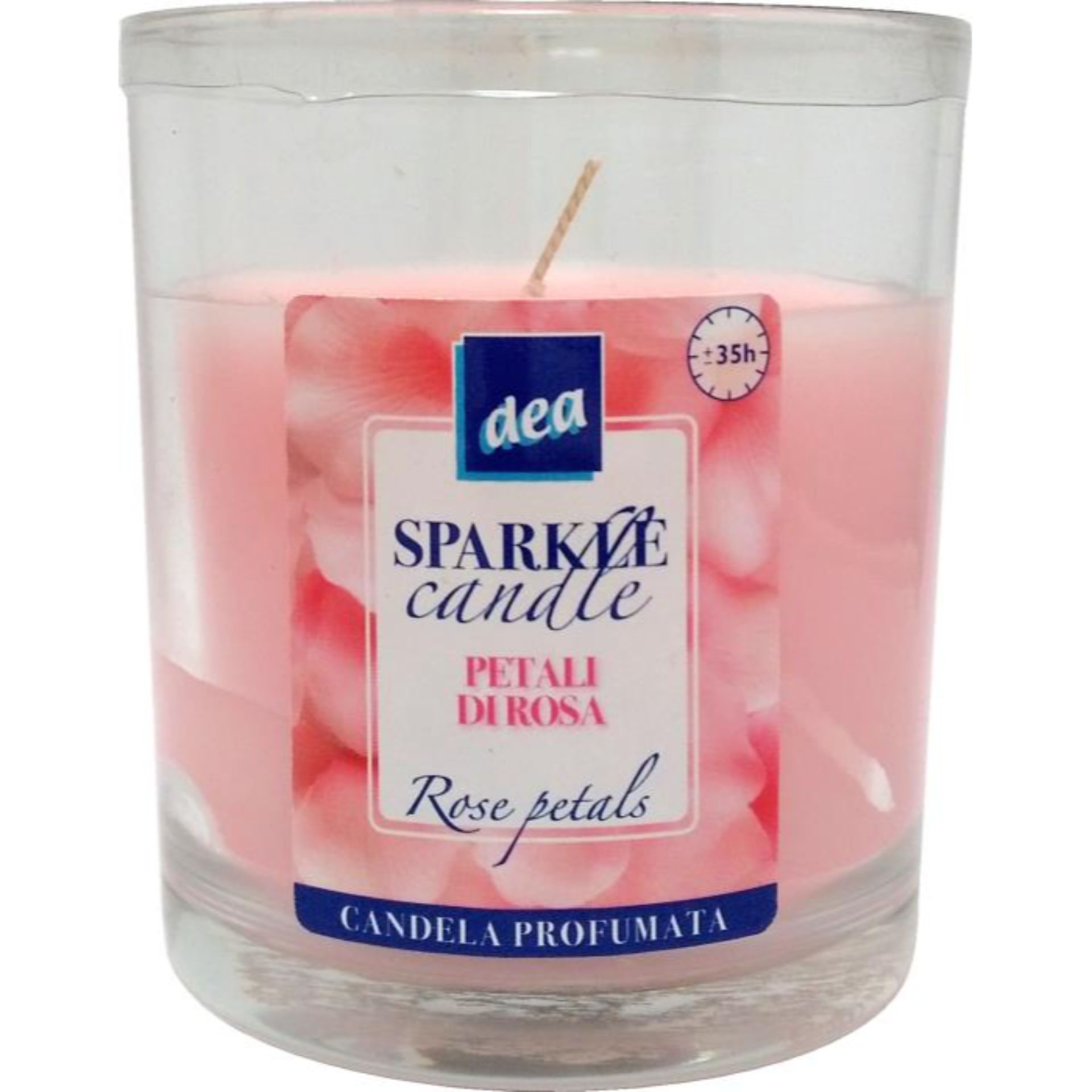 DEA SPARKLE CANDLE IN BICC.- PETALI ROSADea