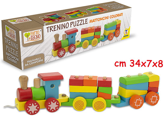 FATTO DI LEGNO - TRENINO TRAINABILE DA COMPORRE