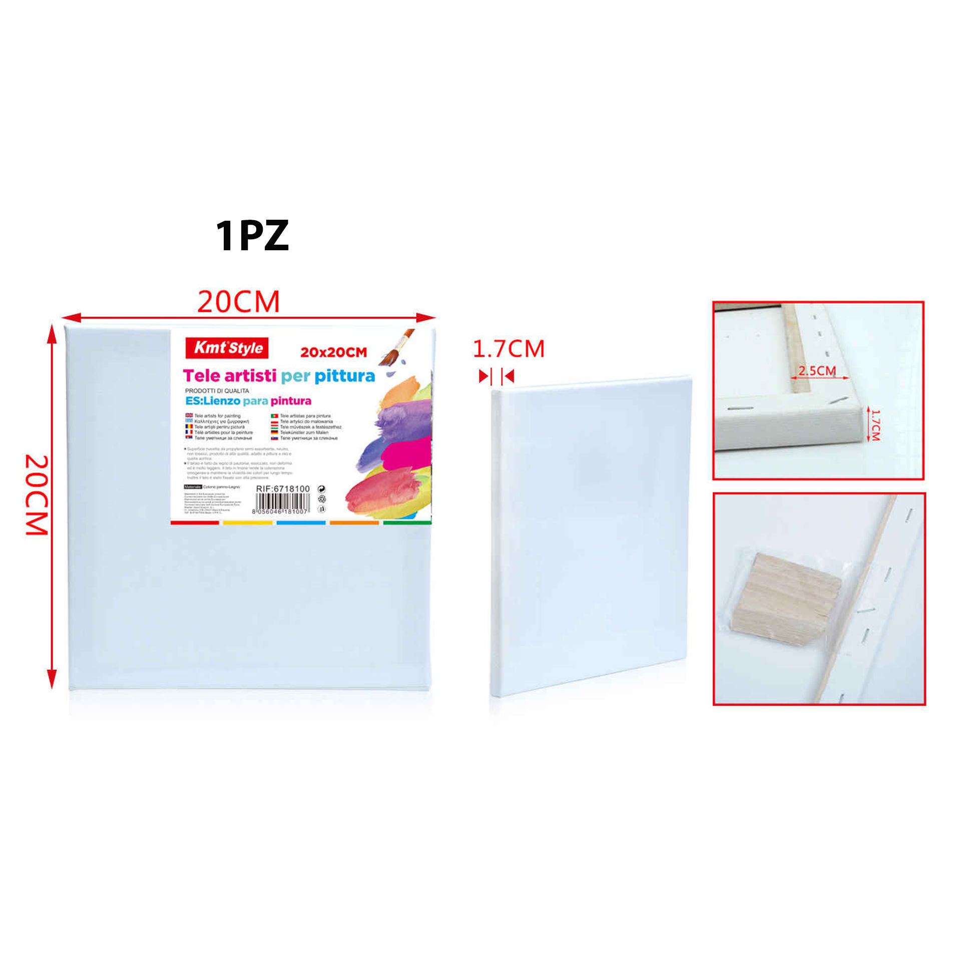 TELE ARTISTI PER PITTURA 20*20CM