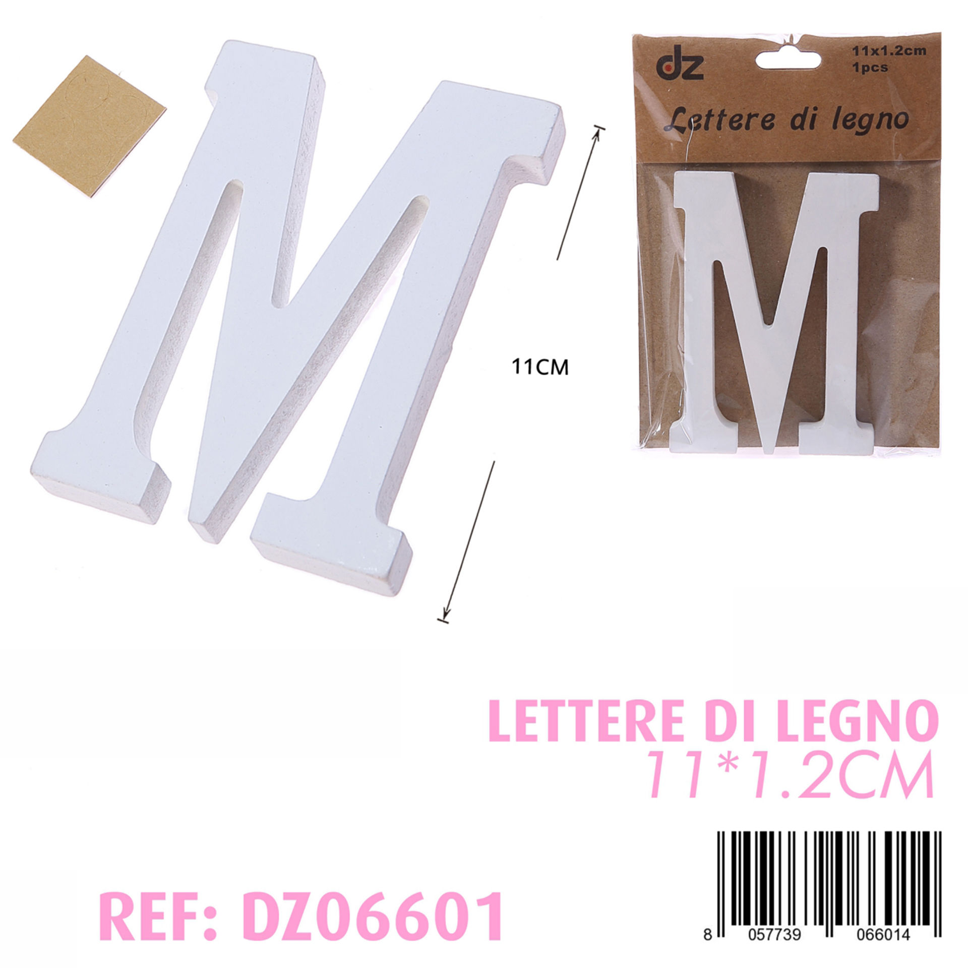 LETTERE DI LEGNO M