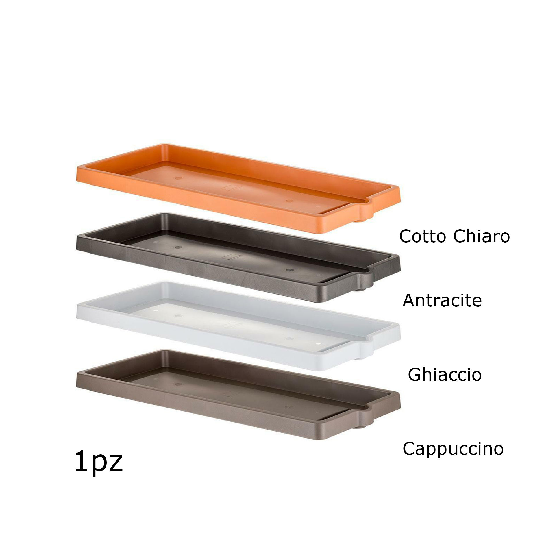 SOTTOVASO FIORIERA LEGNO CM60  ANTRACITEBama