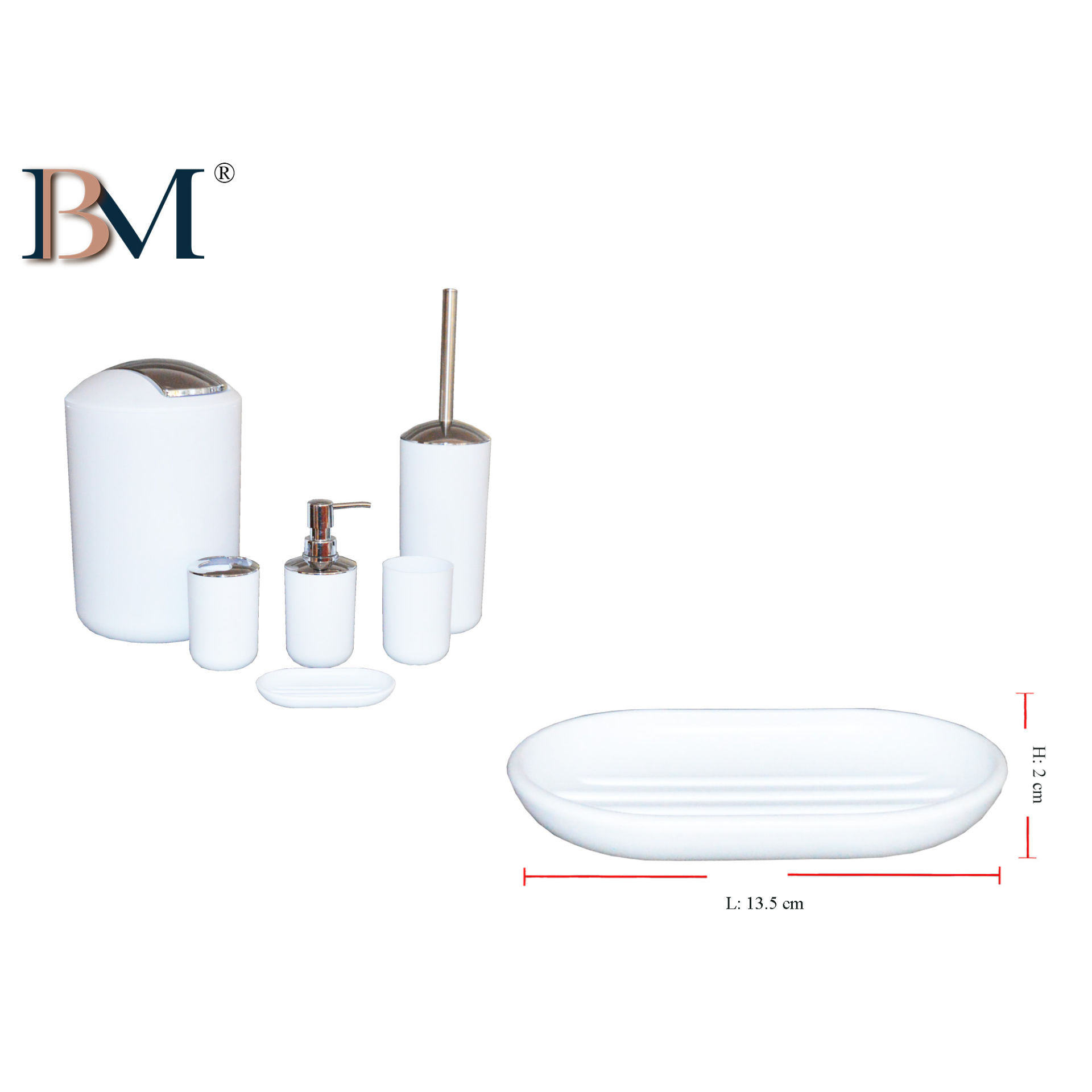 PORTASAPONE IN PLASTICA 13.5X8.5X2CMBM