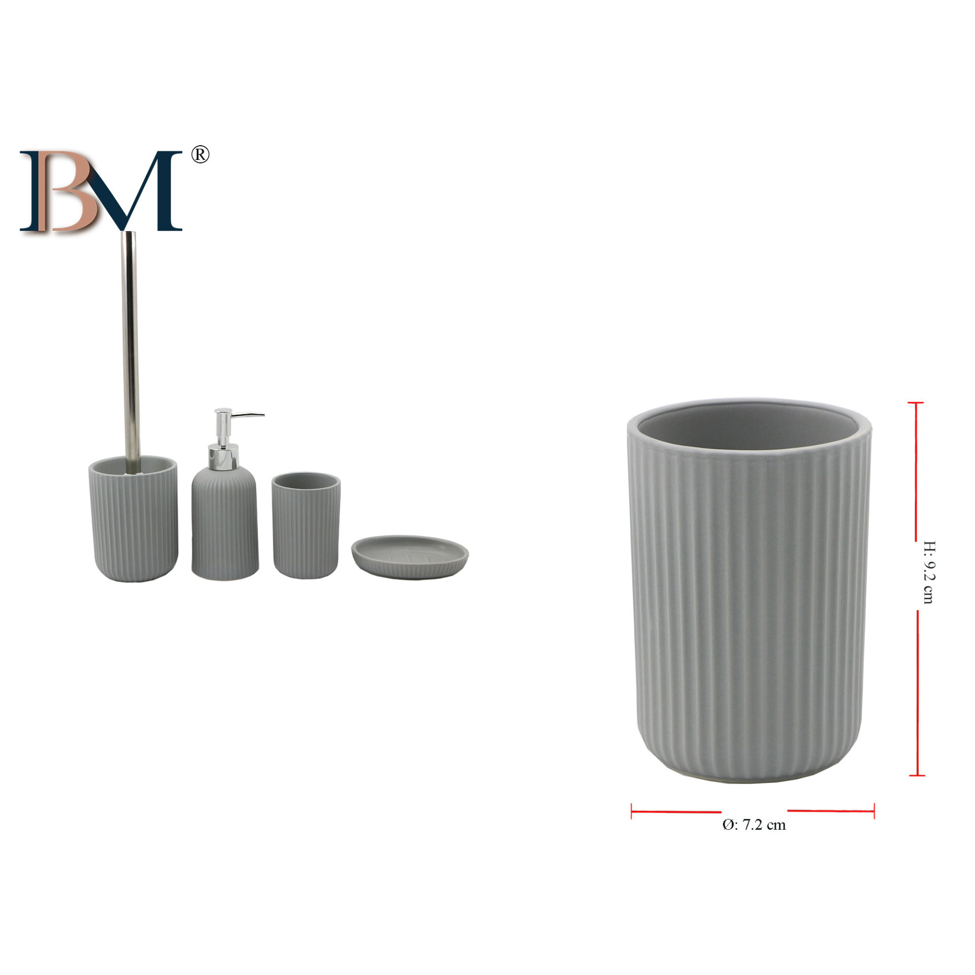 TAZZA DA BAGNO IN CERAMICA  MISURA: 7.2X9.2 CMBM