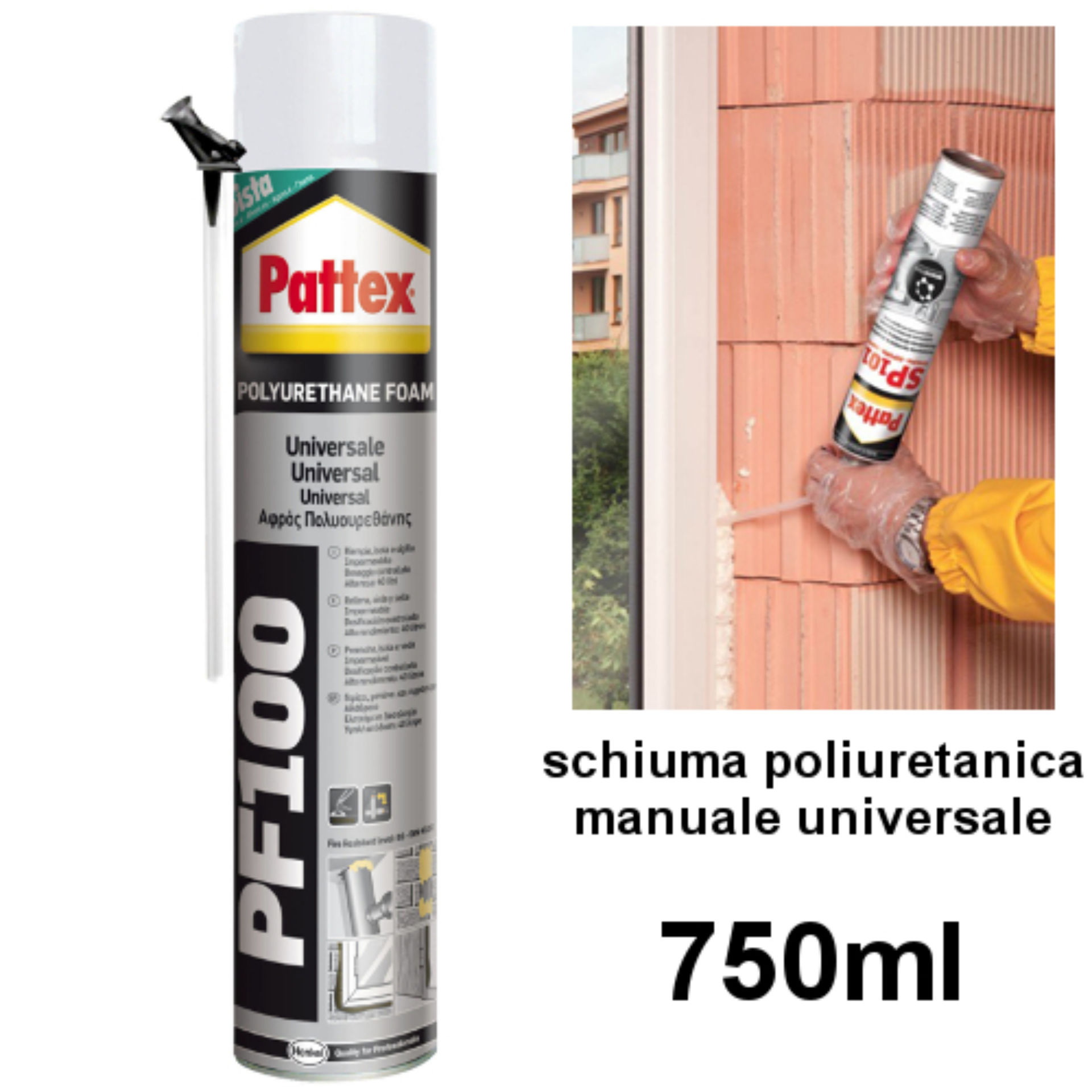 SCHIUMA PATTEX PF100 UNIVERSALE 750ML      2904141