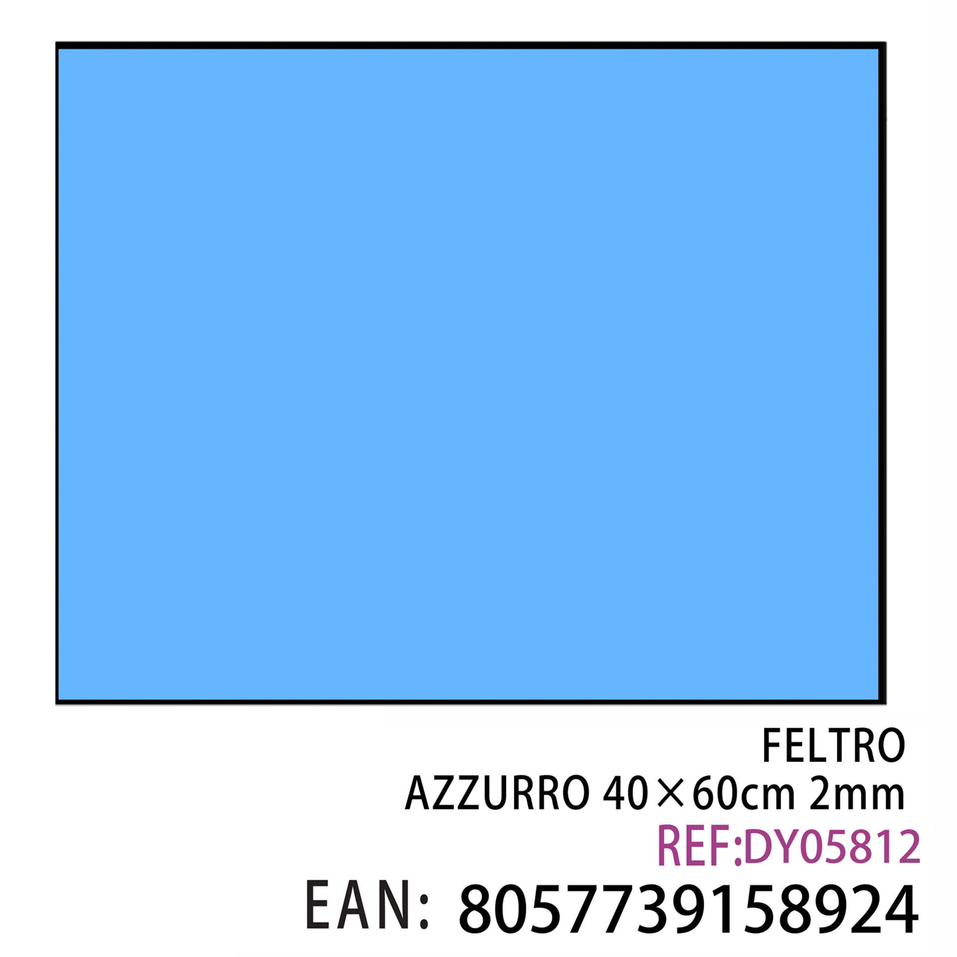 EVA 40*60CM AZZURRO 2MM