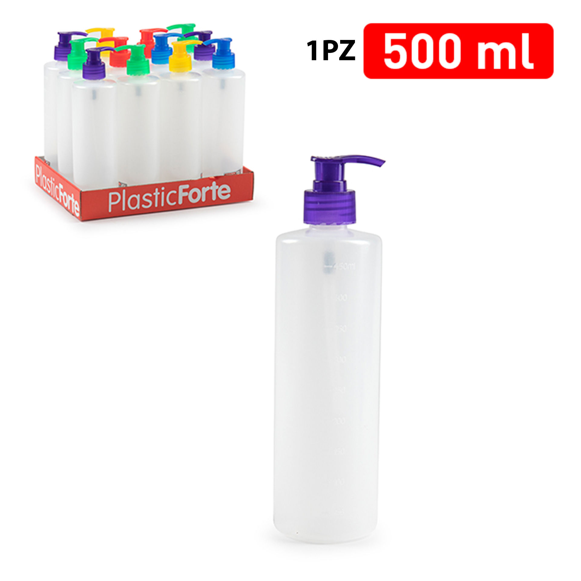 BOTTIGLIA CON DOSIFICATORE 500 MLPlastic Forte