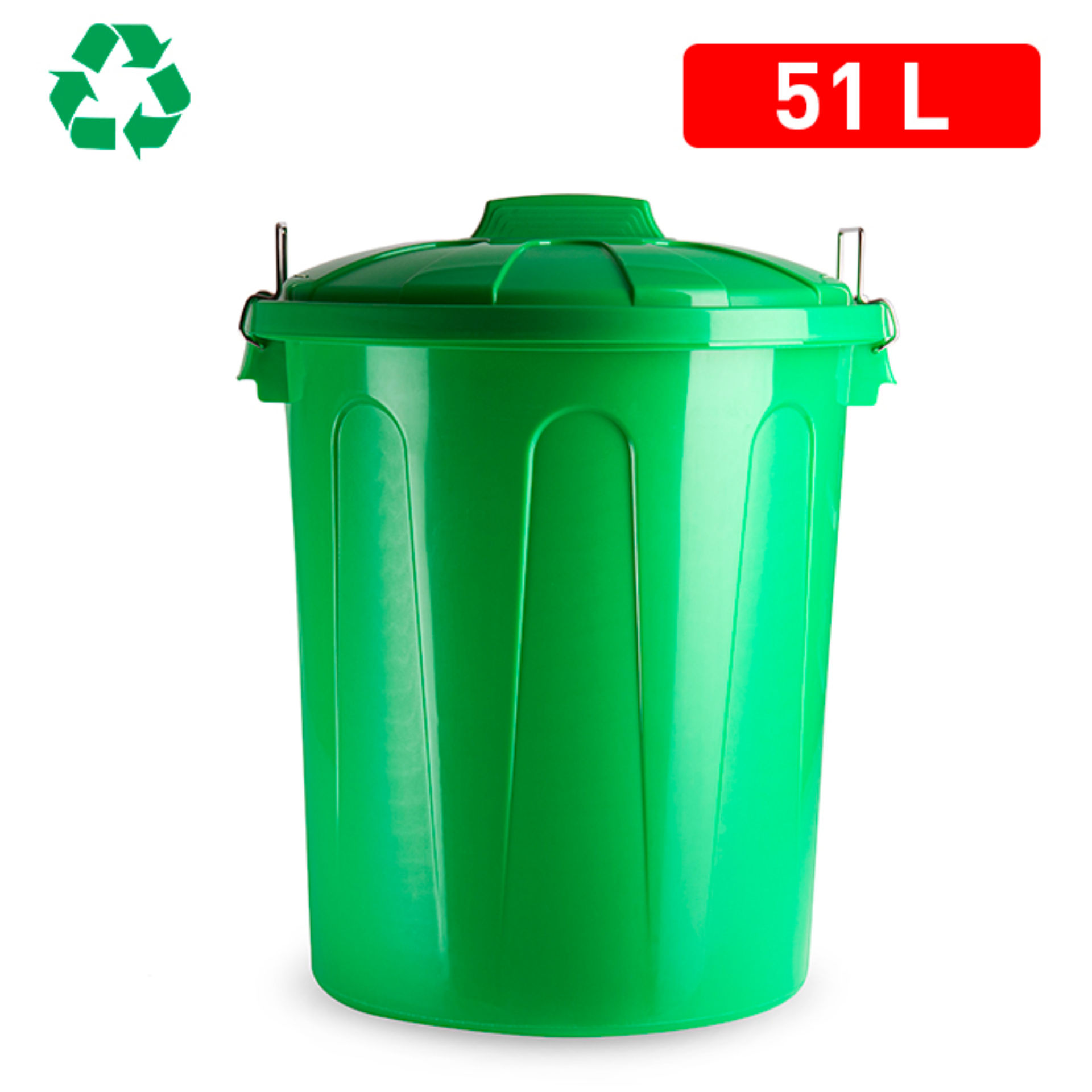 BIDONE 51 L VERDE PARCHISPlastic Forte