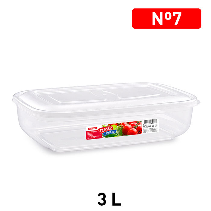 CONTENITORE CLASSIC 3 L TRASPARENTEPlastic Forte