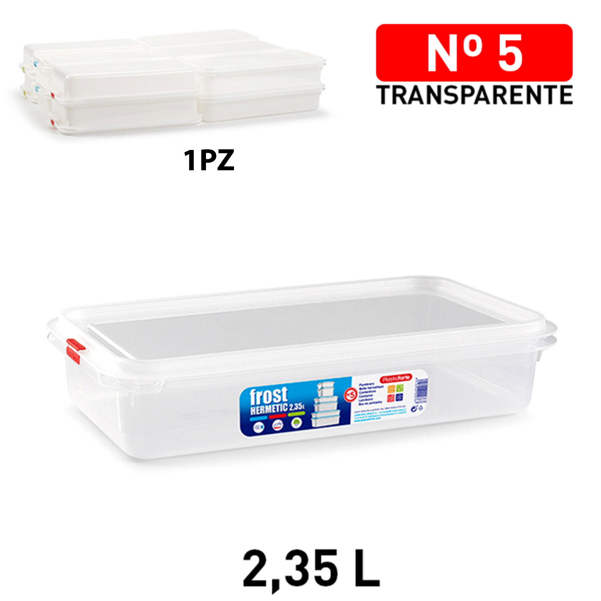 CONTENITORE FROST N 5 2,35 L RET. BASSO TRASPARENT